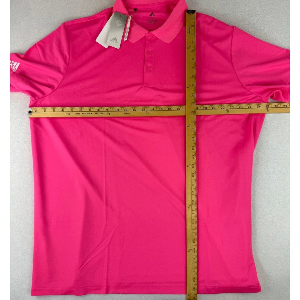 Adidas Performance Polo Lot Men's 3XL Pink Red Blue Golf Athletic Shirts‎ NWT